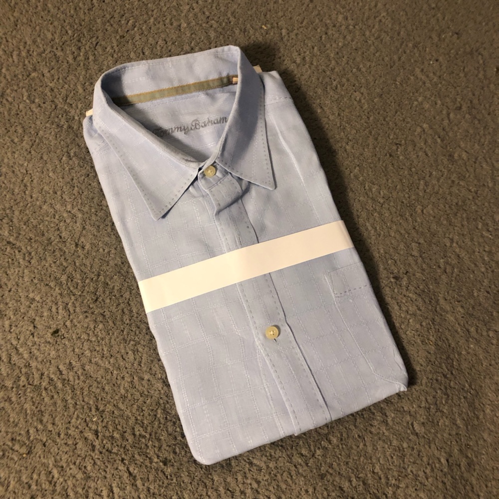 🔥🔥Tommy Bahama Sky Blue Dress Shirt - Picture 2 of 7